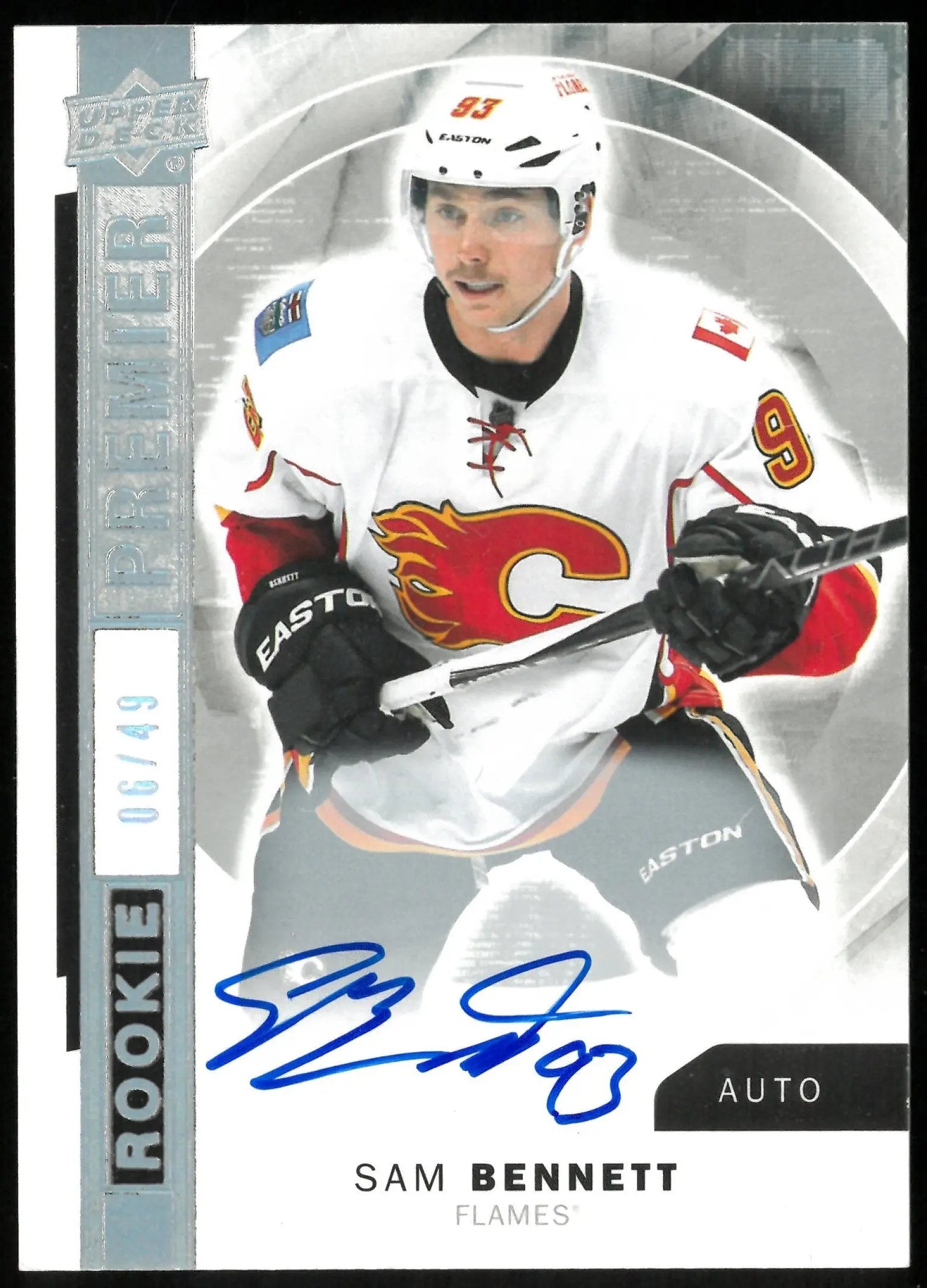 2015-16 Upper Deck Premier Sam Bennett RC Rookie Premier Auto /49 