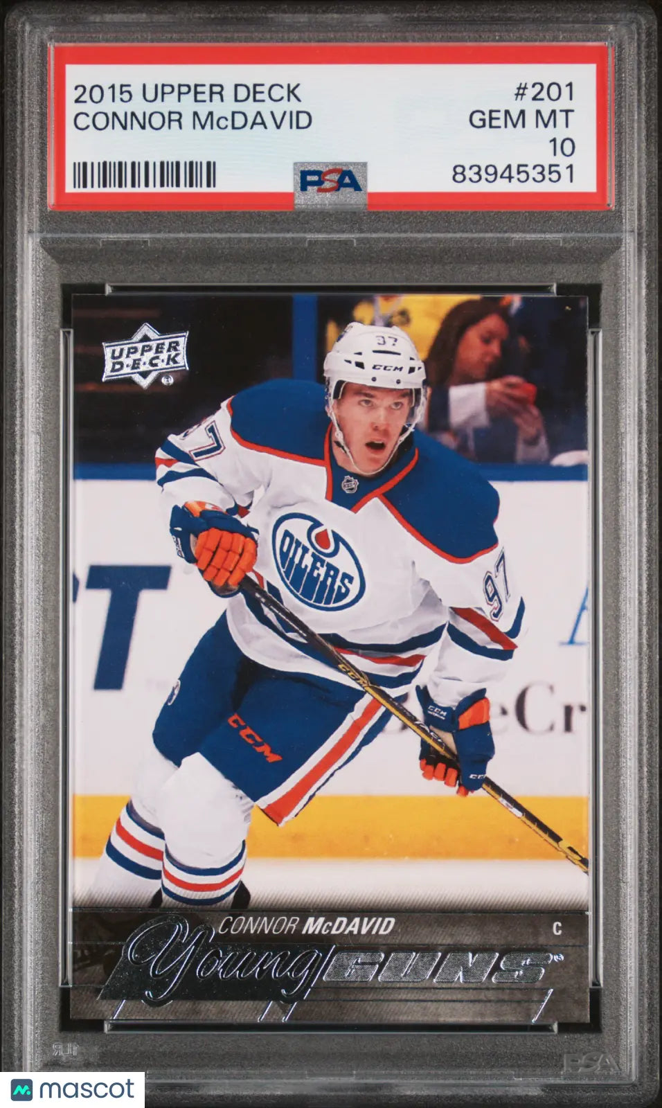 2015-16 Upper Deck Series One Connor McDavid Young Guns RC Rookie PSA 10 