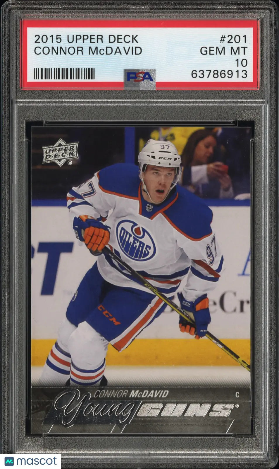 2015-16 Upper Deck Series One Connor McDavid Young Guns RC Rookie PSA 10 