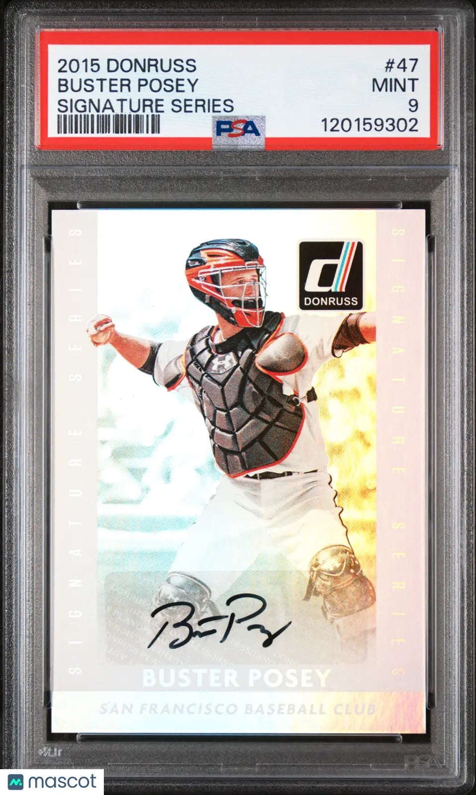 2015 Donruss Baseball Signature Series Buster Posey Auto Autograph PSA 9 