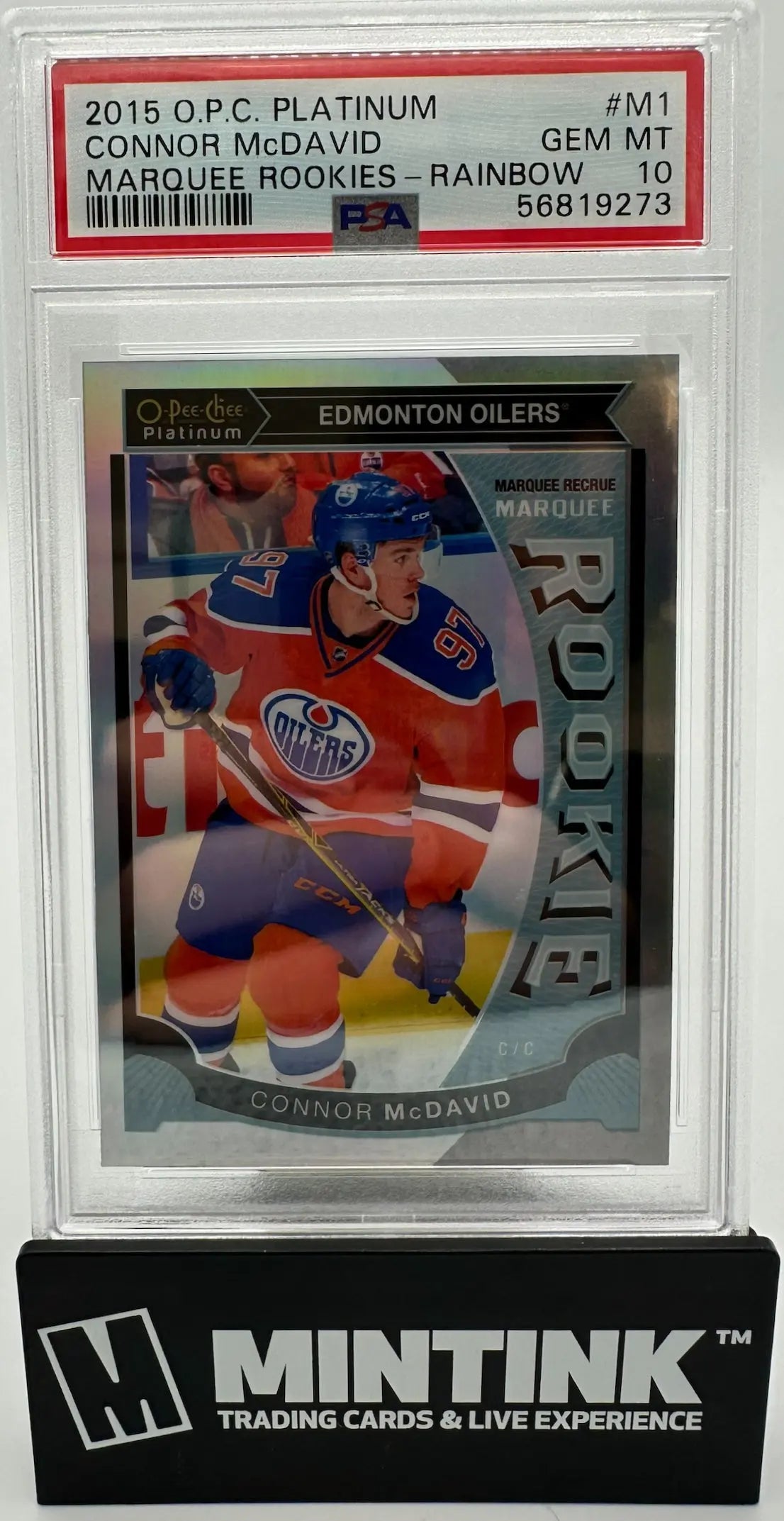 2015 O-Pee-Chee Platinum Marquee Rookies Connor McDavid Rainbow RC PSA 10 