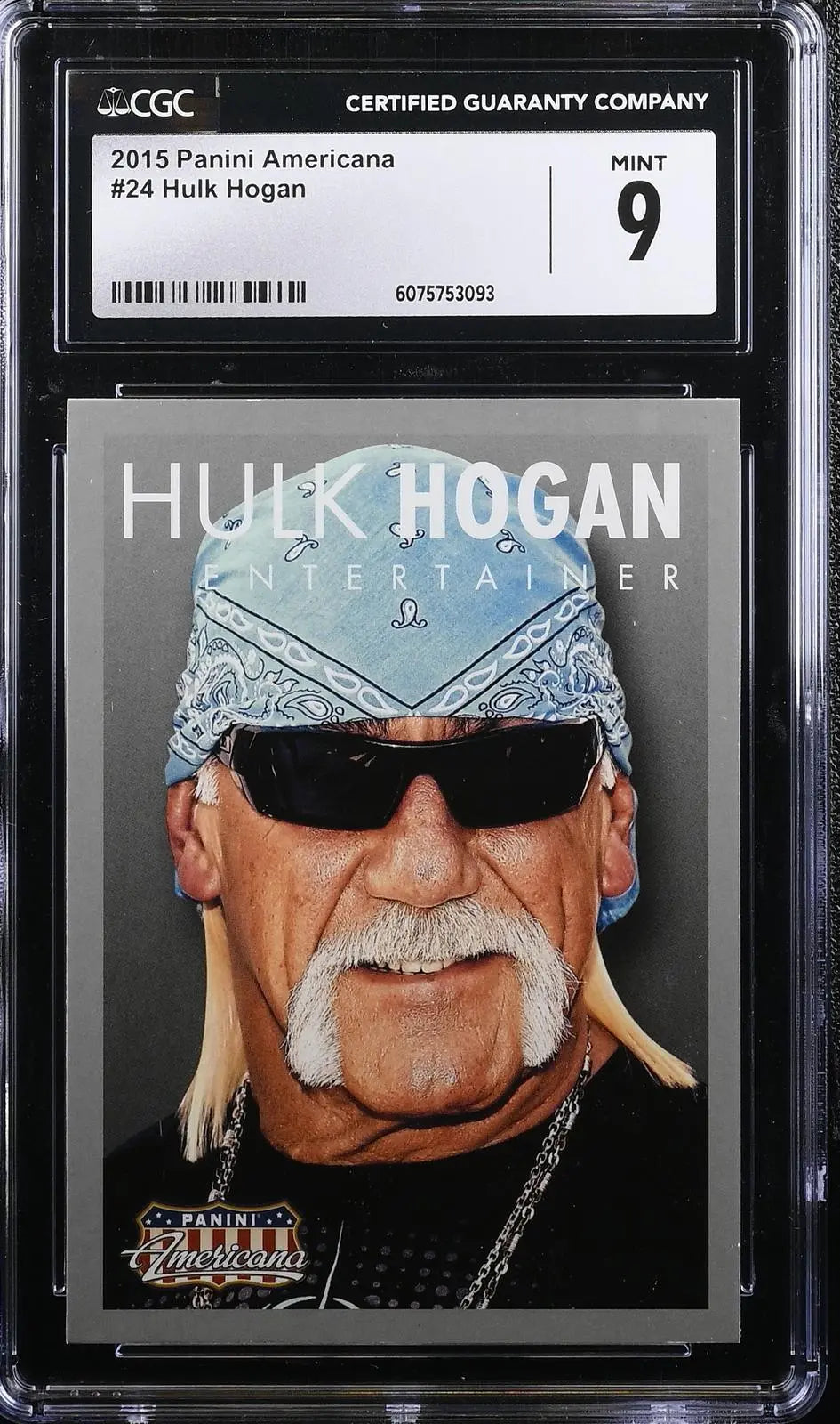 2015 Panini Americana Wrestling Hulk Hogan CGC 9 
