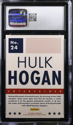 2015 Panini Americana Wrestling Hulk Hogan CGC 9 