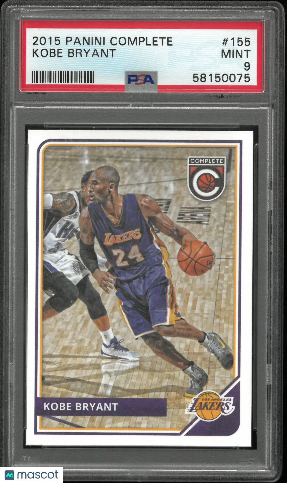 2015 Panini Complete Kobe Bryant  PSA 9 