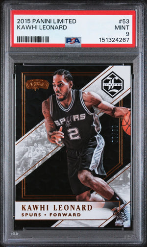 2015 Panini Limited Kawhi Leonard #53 /80 PSA 9 