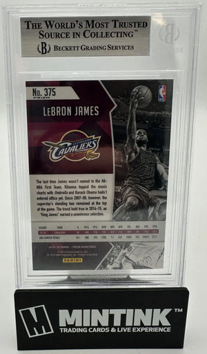 2015 Panini Prizm All NBA First Team LeBron James Mojo BGS 9 