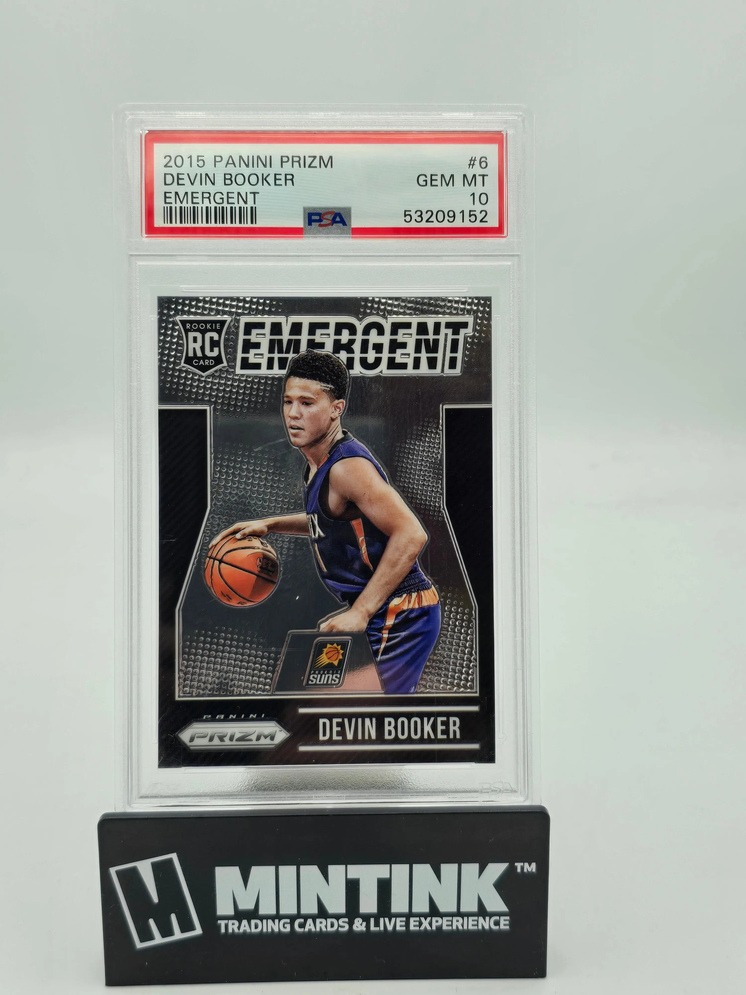 Devin Booker Prizm silver RC PSA9