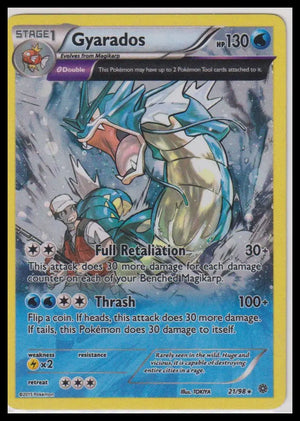 2015 Pokemon Ancient Origins Gyarados Cosmos Holo 21/98 