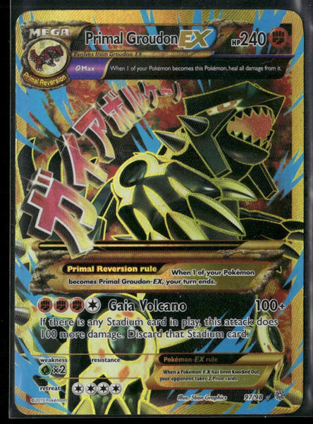 pokemon card mega primal groudon ex Buy 2015 Ancient Origins Colorless Gaia Volcano (100+) If there is any Stadium card in play Mega Primal Groudon EX Hp750