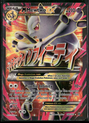 2015 Pokemon BREAKthrough Ultra Rare Full Art M Mewtwo EX 160/162 