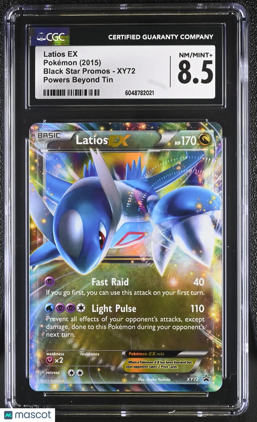 2015 Pokemon BSP Latios EX Powers Beyond Tin #XY72 English CGC 8.5 