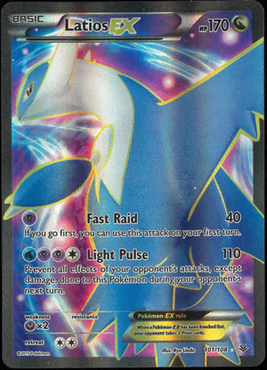 2015 Pokemon Roaring Skies Latios EX Ultra Rare 101/108 