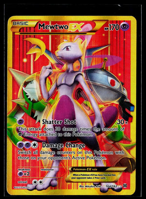 2015 Pokemon XY BREAKthrough Mewtwo EX Secret Full Art Secret Rare 164/162 