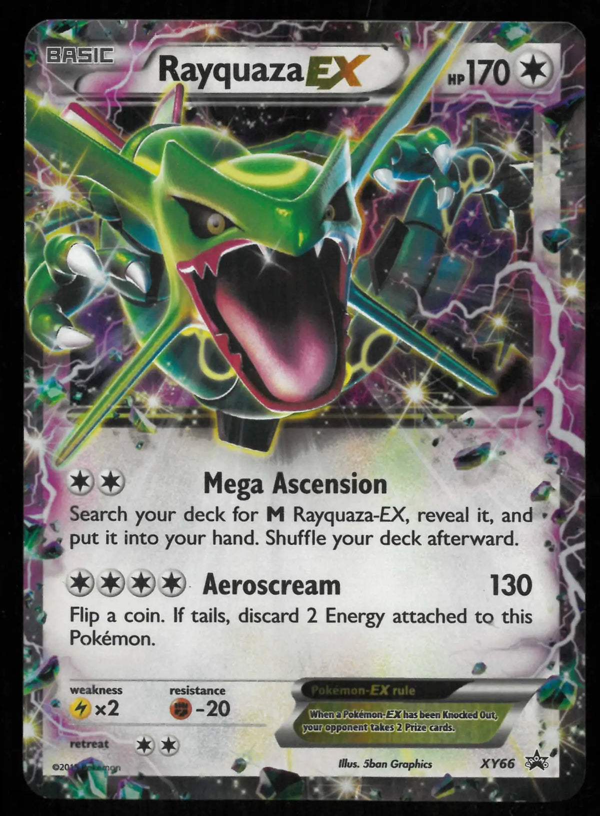 2015 Pokemon XY Black Star Promo Rayquaza EX XY66 