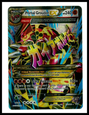 2015 Pokemon XY Primal Clash Primal Groudon EX 151/160 LP 