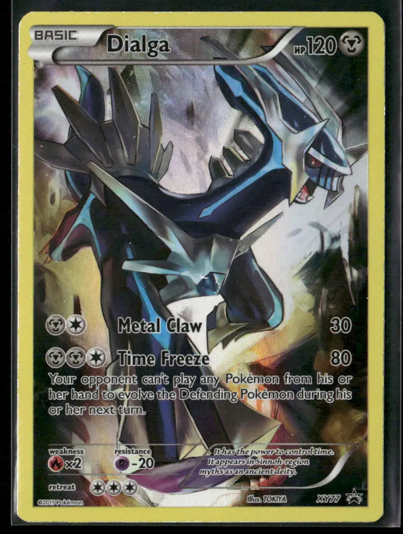 2015 Pokemon XY Promos Full Art Dialga XY77 