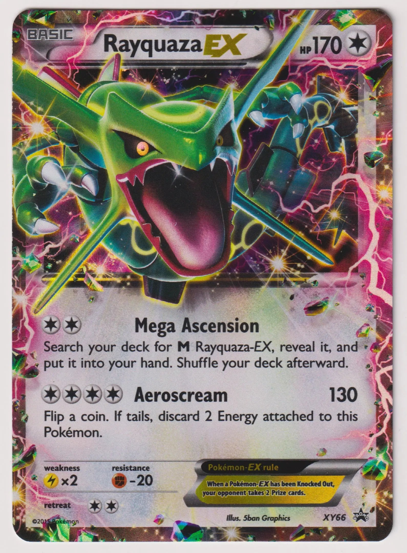 2015 Pokemon XY Rayquaza EX Box Black Star Promo Holo 