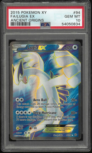 2015 Pokemon Xy Ancient Origins #94 Fa/Lugia Ex Ancient Origins PSA 10 