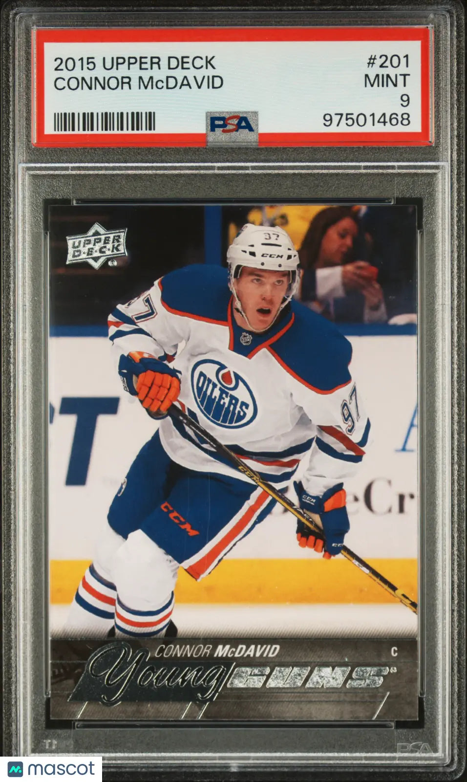 2015 Upper Deck Connor McDavid #201 / PSA 9 