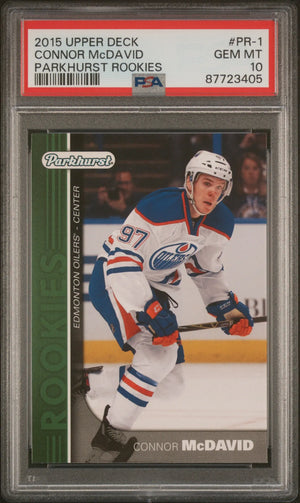 2015 Upper Deck Parkhurst Rookies Connor McDavid RC PSA 10 