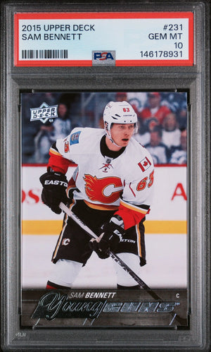 2015 Upper Deck Series 1 Young Guns Rookie Sam Bennett RC PSA 10 
