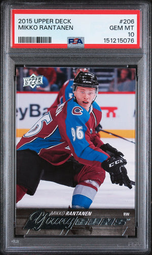 2015 Upper Deck Series One Young Guns Rookie Mikko Rantanen RC PSA 10 