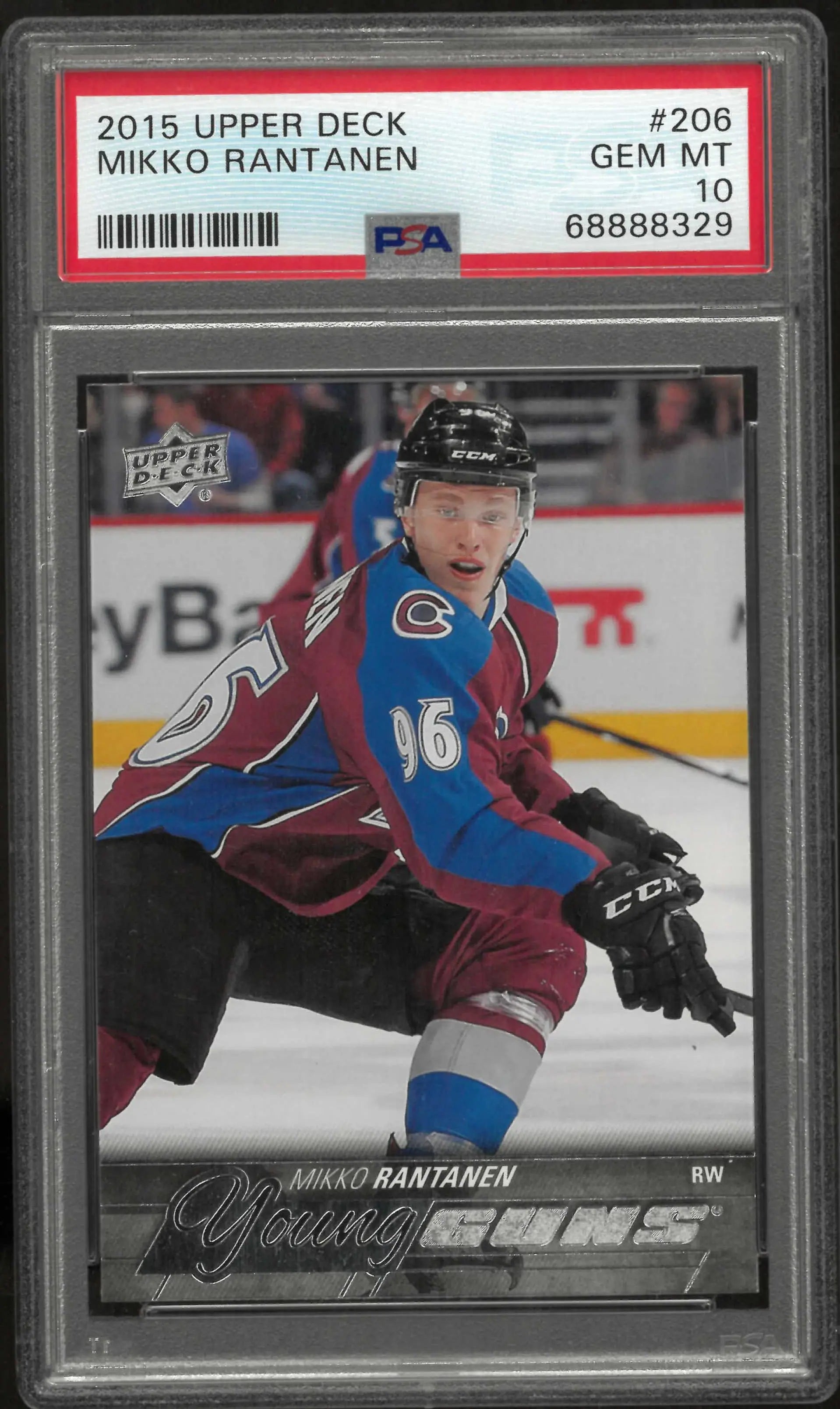 2015 Upper Deck Series One Young Guns Rookie Mikko Rantanen RC PSA 10 