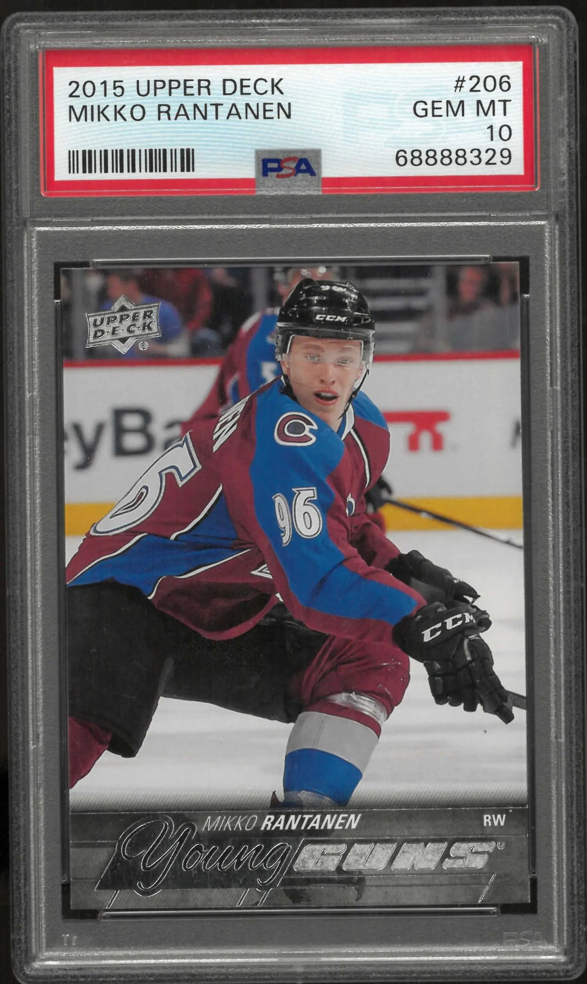 2015 Upper Deck Series One Young Guns Rookie Mikko Rantanen RC PSA 10 