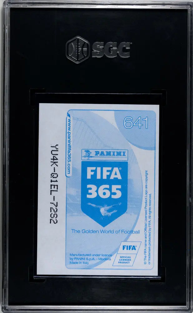 2016-17 Panini FIFA 365 Suarez Messi Neymar JR. #641 Blue Back SGC 8.5 