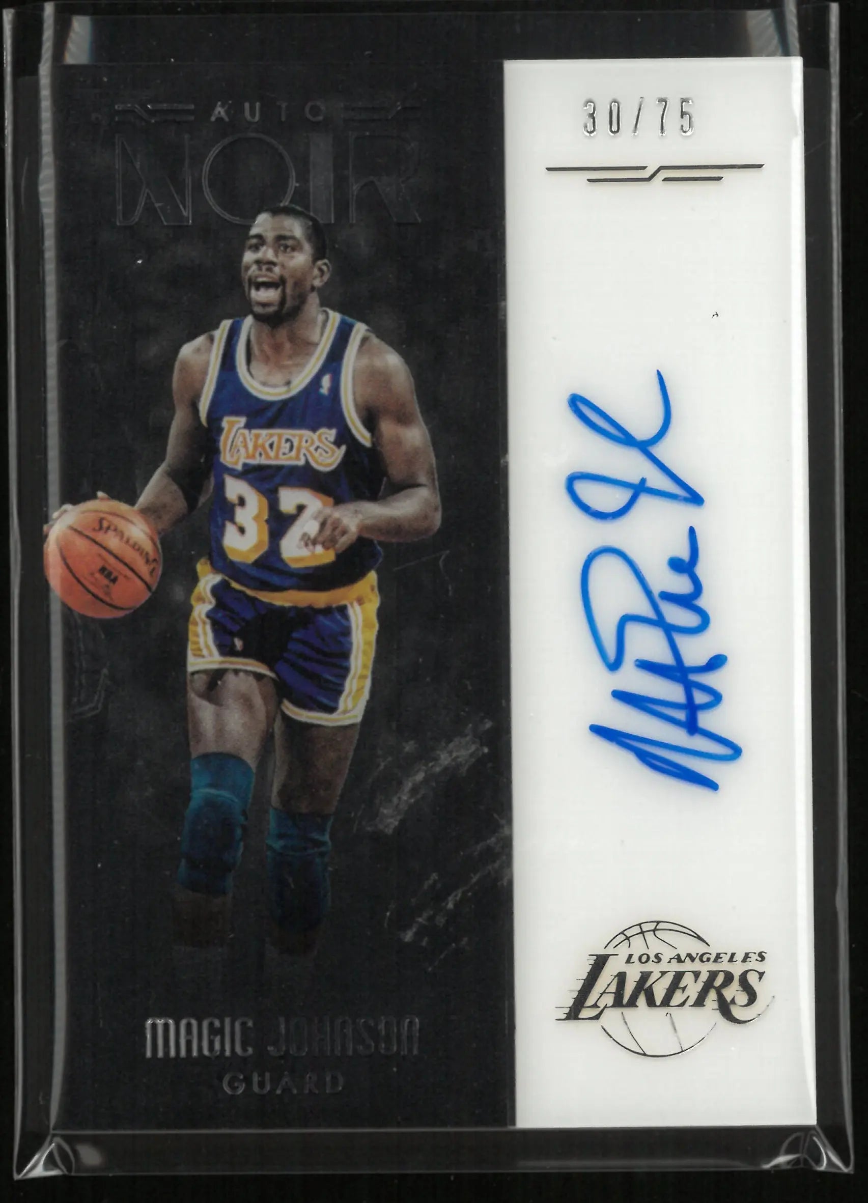 2016-17 Panini Noir Autograph Magic Johnson Auto /75 