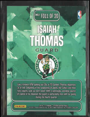 2016-17 Panini Studio From Downtown Isiah Thomas 