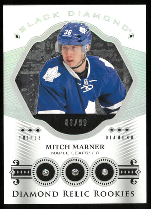 2016-17 UD Black Diamond Mitch Marner RC Rookie Triple Diamond Relic /99 