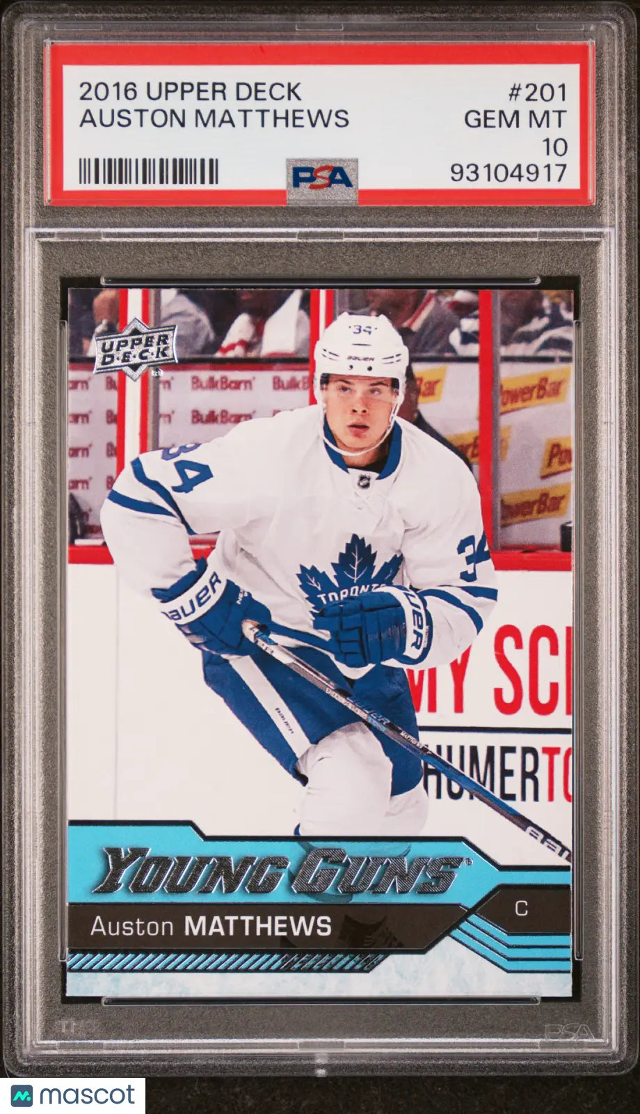 2016-17 Upper Deck Series One Auston Matthews Young Guns RC Rookie #201 PSA 10 