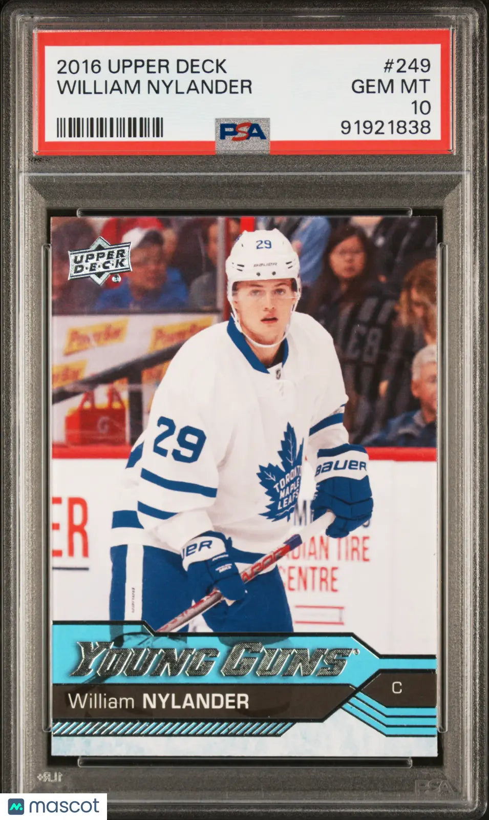 2016-17 Upper Deck Series One William Nylander Young Guns RC Rookie #249 PSA 10 