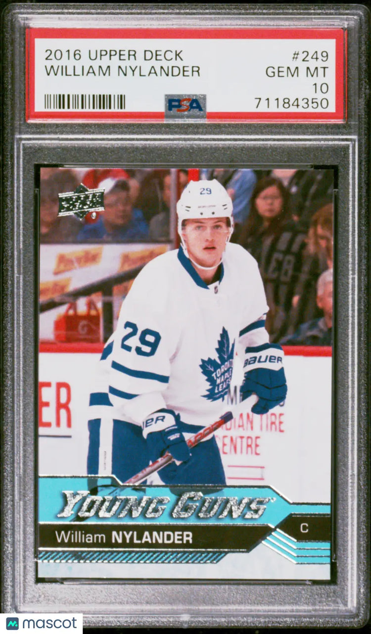 2016-17 Upper Deck Series One William Nylander Young Guns RC Rookie #249 PSA 10 