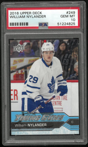 2016-17 Upper Deck Series One William Nylander Young Guns RC #249 PSA 10 