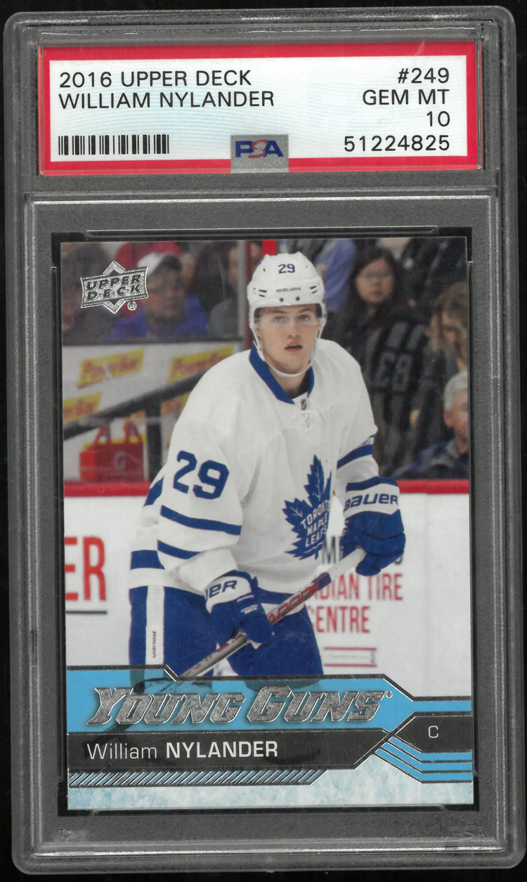 2016-17 Upper Deck Series One William Nylander Young Guns RC #249 PSA 10 