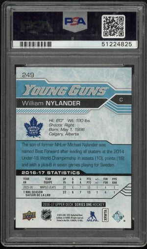 2016-17 Upper Deck Series One William Nylander Young Guns RC #249 PSA 10 