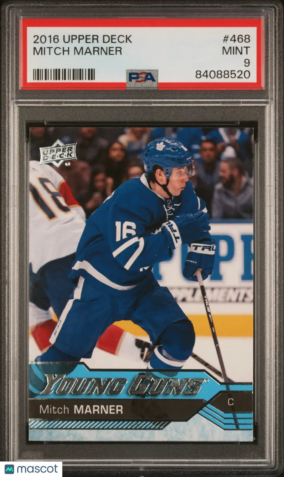 2016-17 Upper Deck Series Two Mitch Marner Young Guns RC Rookie #468 PSA 9 