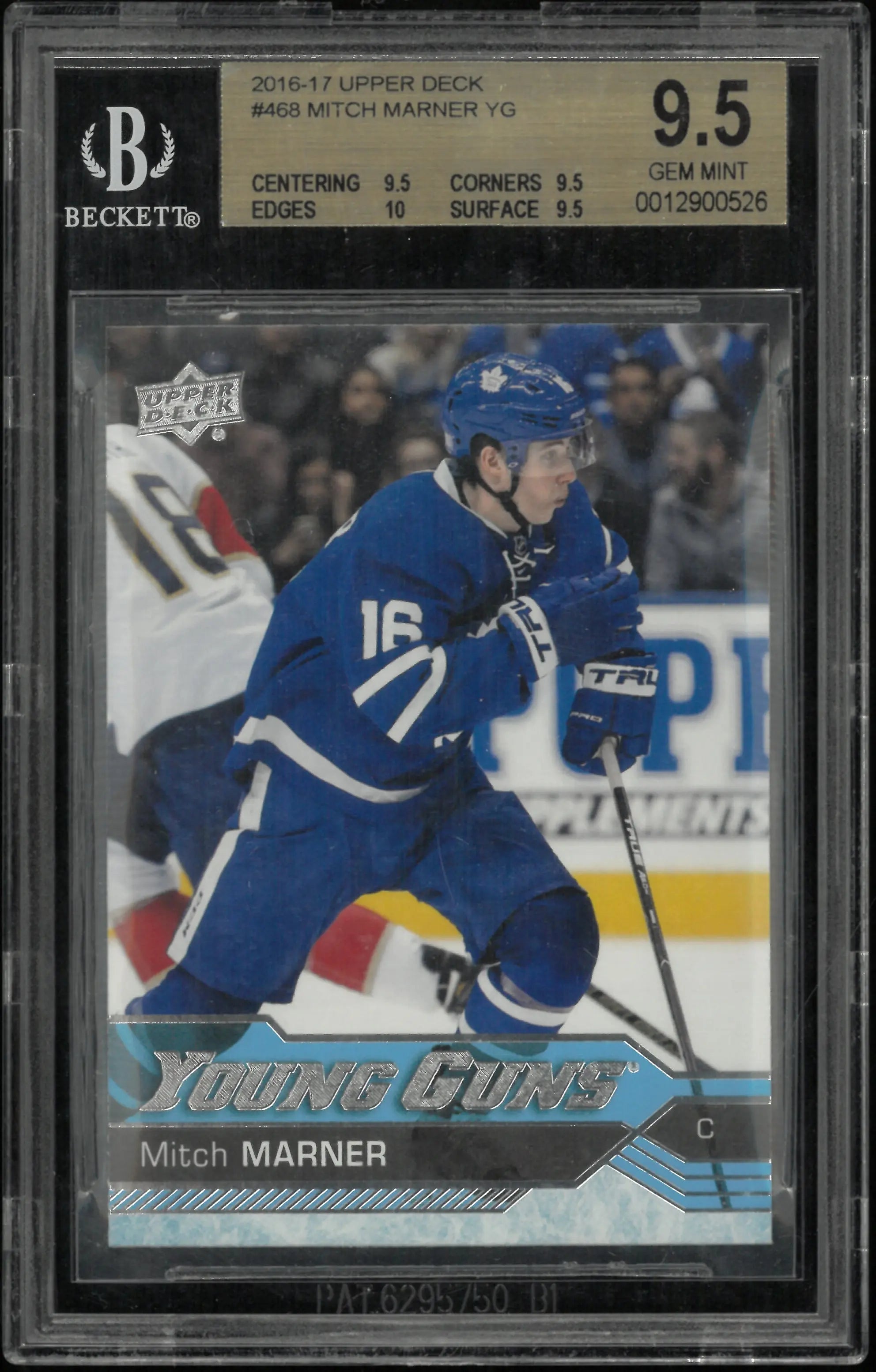 2016-17 Upper Deck Series Two Young Guns Rookie Mitch Marner RC BGS 9.5 
