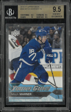 2016-17 Upper Deck Series Two Young Guns Rookie Mitch Marner RC BGS 9.5 