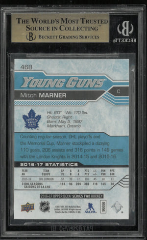 2016-17 Upper Deck Series Two Young Guns Rookie Mitch Marner RC BGS 9.5 
