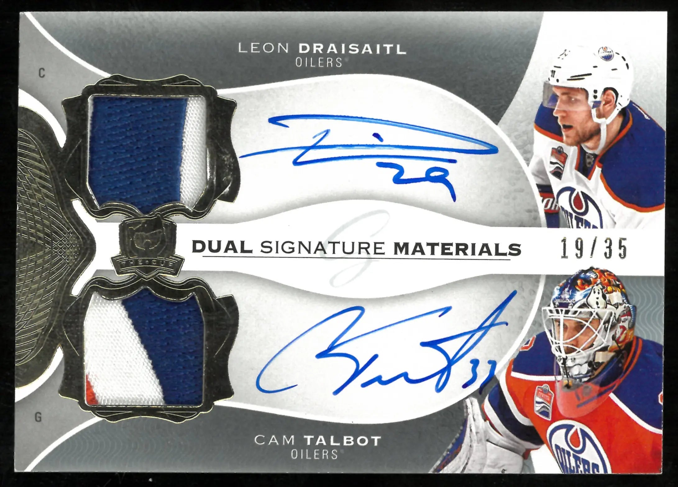 2016-17 Upper Deck The Cup Dual Signature Materials Patch Auto Draisaitl Talbot /35 