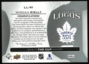 2016-17 Upper Deck The Cup Limited Logos 2 Color Patch Auto Morgan Rielly /50 