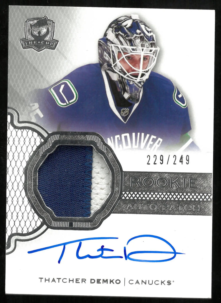 2016-17 Upper Deck The Cup Thatcher Demko Rookie Auto Patch /249 