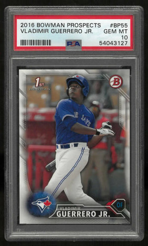 2016 1st Bowman Prospects First Vladimir Guerrero Jr. PSA 10 