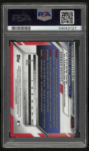 2016 1st Bowman Prospects First Vladimir Guerrero Jr. PSA 10 