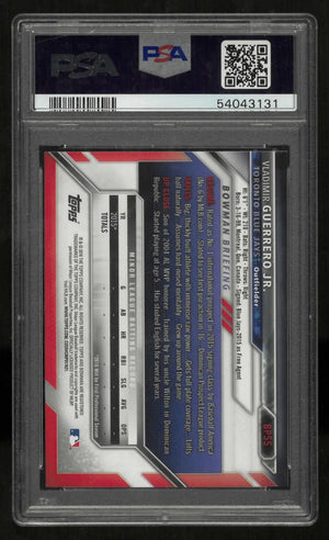 2016 1st Bowman Prospects First Vladimir Guerrero Jr. PSA 10 