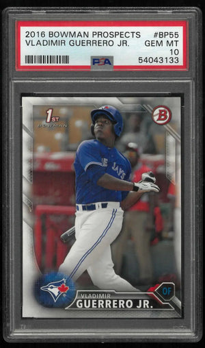 2016 Bowman Prospects Baseball 1st First Vladimir Guerrero Jr. PSA 10 