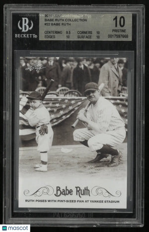 2016 Leaf Babe Ruth Collection Babe Ruth #22 BGS 10 